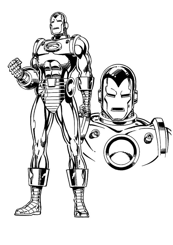 Kids-n-fun.com | Coloring page Iron Man Iron man